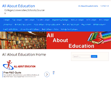 Tablet Screenshot of allaboutedu.com